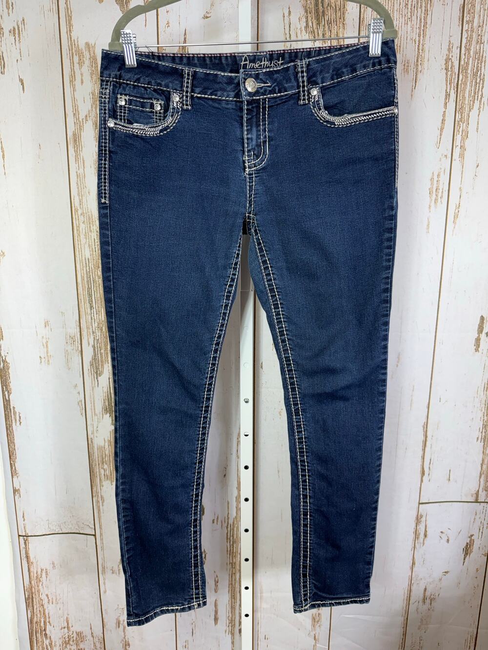 Amethyst, Mid Rise Skinny Dark Wash Jeans. Size 13. In excellent condition!